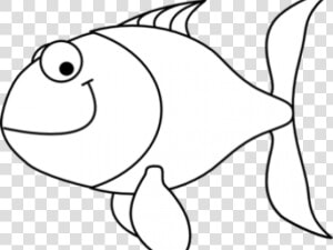 Gold Fish Clipart Fish Head   Clip Art Black And White  HD Png Download