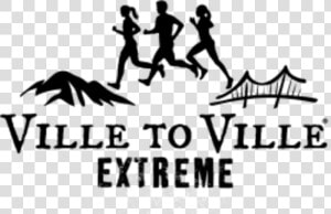 Ville To Ville Extreme Relay   Silhouette  HD Png Download