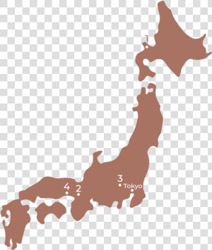 Sin Título 7 Mesa De Trabajo 1   Japan Map  HD Png Download