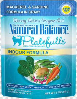 Platefulls® Indoor Mackerel  amp  Sardine Formula In Gravy   Superfood  HD Png Download