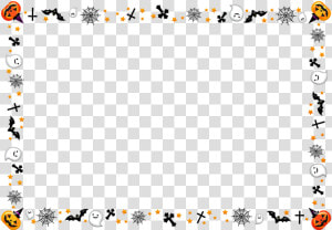 Halloween Frame  Halloween  Ghosts  Skulls  Pumpkins   ハロウィン 枠 イラスト フリー  HD Png Download