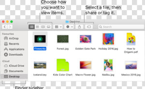 A Finder Window With The Finder Sidebar On The Left   Apple Finder  HD Png Download