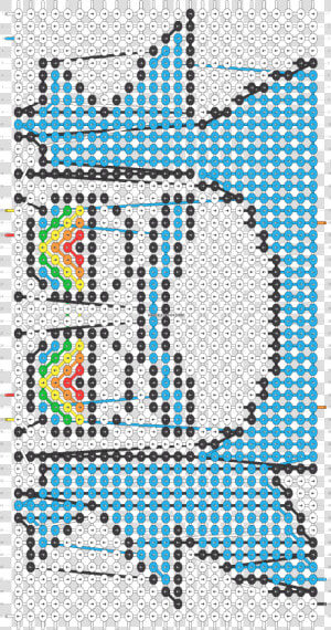 Alpha Pattern   Friendship Bracelet Pattern Rick And Morty  HD Png Download