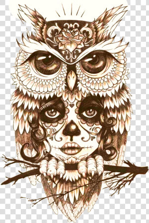 Body Owl Art Tattoo Mystic Drawing Clipart   Mystic Owl Tattoo Designs  HD Png Download