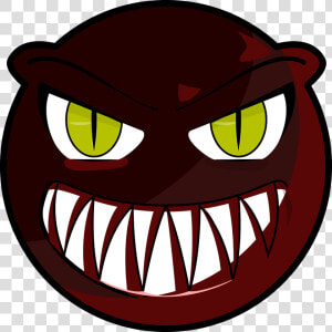 Angry Smiley Face Expression Free Picture   Monster Face Clip Art  HD Png Download