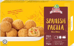 Kawan Spanish Paella Rice Bites Produced In Malaysia   Kawan Cheesy Italian Rice Bites  HD Png Download