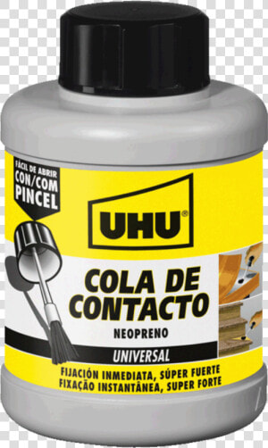 Contact Adhesive With Brush   Cola De Contacto Uhu  HD Png Download