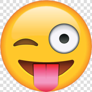 Wink Tongue Emoji Png  Transparent Png