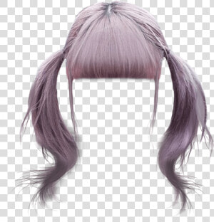  wig  hair  pigtails  silver  dressup  costume  pink   Transparent Donkey Shrek Png  Png Download