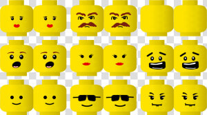 Lego Face Printable Free   Tête Lego À Imprimer  HD Png Download