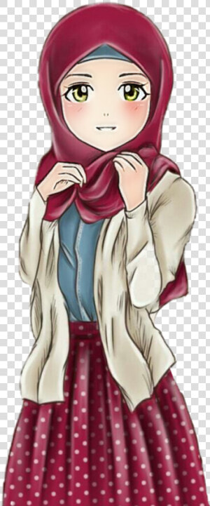 Cute Animated Hijab Girls   Png Download   Cute Animated Pictures Of Girls  Transparent Png