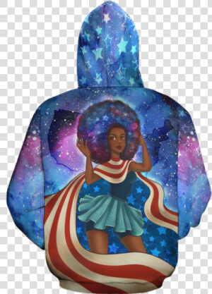 African American Girl All over Hoodie Class   Visual Arts  HD Png Download