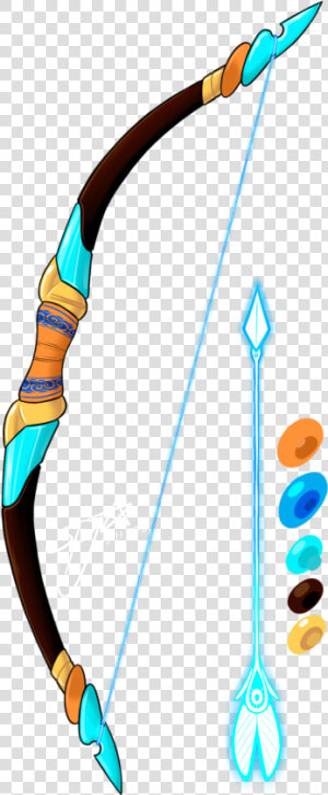 Bow And Arrow Clip Art   Water Bow And Arrow  HD Png Download