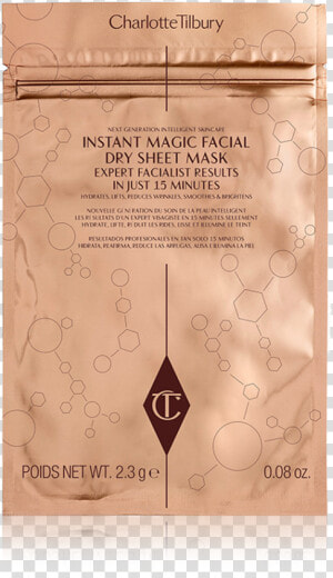 Instant Dry Sheet Mask In Packaging Packshot   Instant Magic Facial Dry Sheet Mask  HD Png Download