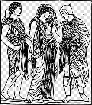 Hermes  Orpheus And Eurydice Clip Arts   Orpheus And Eurydice Coloring Page  HD Png Download