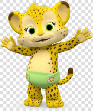 Word Party Franny The Cheetah Paws Up   Franny Word Party Characters  HD Png Download