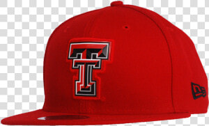 New Era Bold Bevel Twill Flatbill Cap   Texas Tech University  HD Png Download