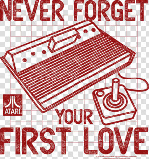 Atari First Love Youth T Shirt   Never Forget Your First Love Atari Shirt  HD Png Download