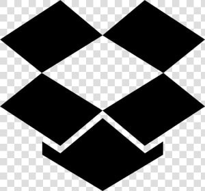 Black Dropbox Icon   Dropbox Logo Black Png  Transparent Png