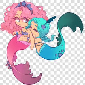 Cute Mermaid Clipart Mermaid Clipart Png File 300 Dpi   Cute Cartoon Mermaid Drawing  Transparent Png