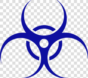 Blue Hazmat Icon   Biohazard Clipart  HD Png Download