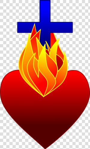 Fire Cliparthot Of Sacred And Ⓒ   Heart On Fire Clipart  HD Png Download