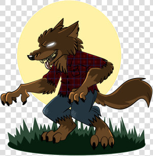 Cartoon Werewolf Tattoo Design By Jandan Nabyn   Werewolf Clipart  HD Png Download