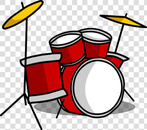 Transparent Drums Clipart   Drum Kit Cartoon Png  Png Download