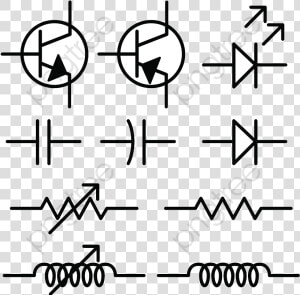 Physical Circuit Icon Electronic Transparent Background   Electronic Ckt Icon File  HD Png Download