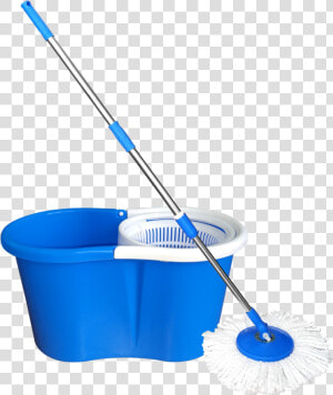 Mop And Bucket   Mop  HD Png Download