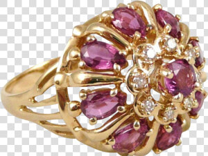 14k Gold Franklin Mint Ruby And Diamond Princess Crown   Franklin Mint Ruby Ring  HD Png Download