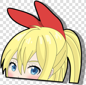 Image Of Chitoge Peeker   Cartoon  HD Png Download