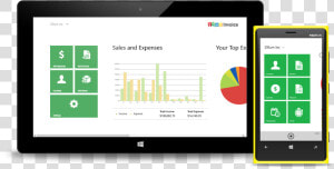 Zoho Invoice For Windows Phone And Surface Tablet   Mobile Phone  HD Png Download