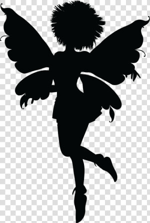 Angelet De Les Dents Fairy Silhouette   Silhouette Fairy Png Clipart  Transparent Png