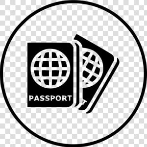 Luggage Passport Travel Visa Identity Tourism Document   Passport Visa Icon  HD Png Download
