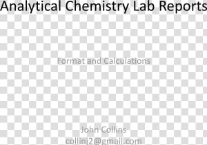 Analytical Chemistry Lab Report Main Image   Resenha Em Um Trabalho  HD Png Download