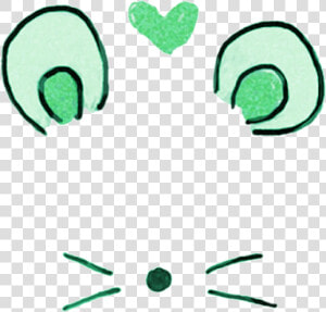  mouse  green  filter  cute   Snow Mouse Filter Png  Transparent Png