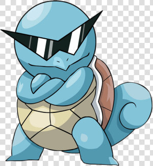  squirtle  pokemon   Pokemon Squirtle With Glasses  HD Png Download