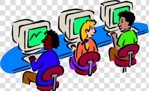 Clip Art Computer Education Clipart   Computer Laboratory Clip Art  HD Png Download