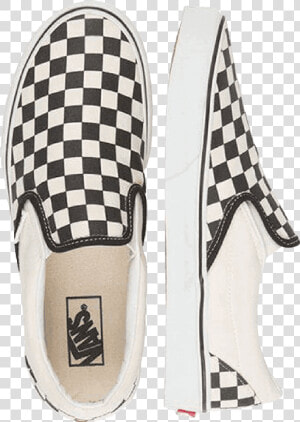 Shop Vans Classic Slip ons Black white Online   Vans Slip On Checkerboard Png  Transparent Png