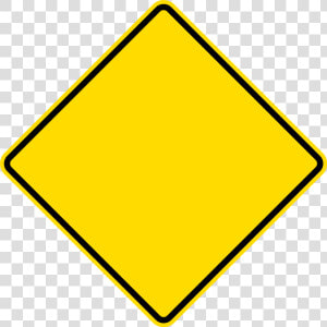 Blank Caution Sign Png   Yellow Diamond Shape Transparent  Png Download