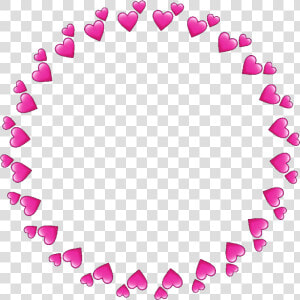  pink  pinktheme  pinkaesthetic  aesthetic  circle   Transparent Circle Of Hearts Clipart  HD Png Download