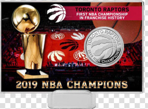 Toronto Raptors 2019 Championship Coin  amp  Plaque   Raptors 2019 Championship Coin  HD Png Download