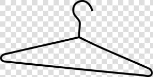 Clothes Hanger Clip Art   Drawing Of A Hanger  HD Png Download