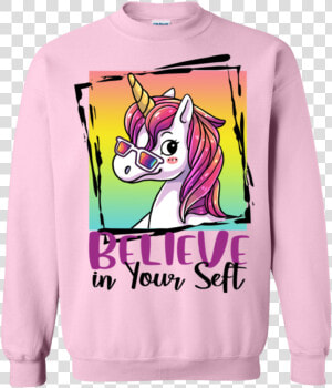 Cute Unicorn Believe In Your Self Inspirational Girls  HD Png Download