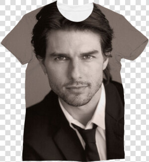 Tom Cruise In Black And White ﻿classic Sublimation   T Shirt Tom Cruise  HD Png Download