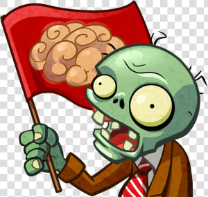 Transparent Zombie Brains Clipart   Plants Vs Zombies Flag  HD Png Download