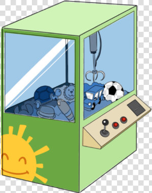 The Claw Arcade Machine   Arcade Toy Machine Clipart  HD Png Download