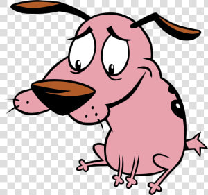 Courage The Cowardly Dog Png   Courage The Cowardly Dog Sitting  Transparent Png