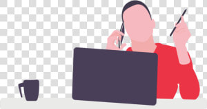 Startup Founder On The Phone Illustration Designed   Illustration  HD Png Download